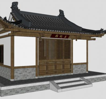 庙su模型下载_sketchup草图大师SKP模型