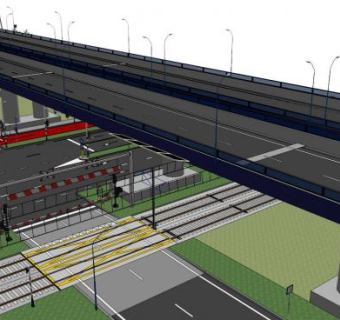 高架桥桥梁设计Su模型下载_sketchup草图大师SKP模型
