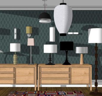 灯skp模型下载_sketchup草图大师SKP模型