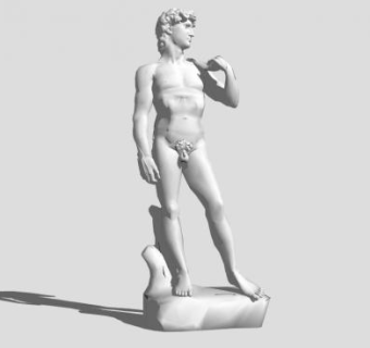 大卫雕塑skp模型下载_sketchup草图大师SKP模型