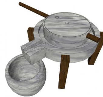 石碾skp模型下载_sketchup草图大师SKP模型