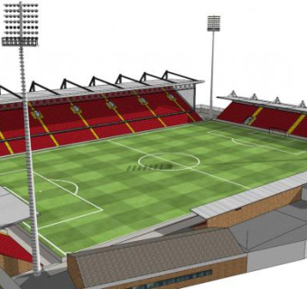 门球场skp模型下载_sketchup草图大师SKP模型