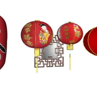 灯笼skp模型下载_sketchup草图大师SKP模型