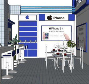 企业展厅skp模型下载_sketchup草图大师SKP模型