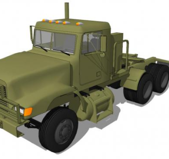 解放卡车skp模型下载_sketchup草图大师SKP模型