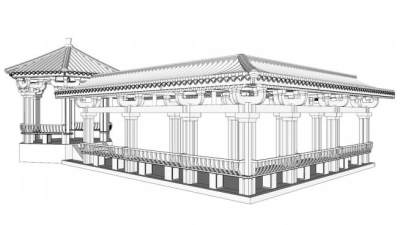 廊亭skp模型下载_sketchup草图大师SKP模型