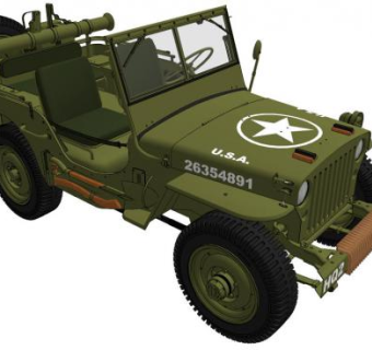 越野车skp模型下载_sketchup草图大师SKP模型