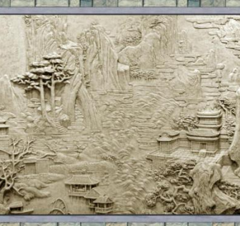 浮雕skp模型下载_sketchup草图大师SKP模型