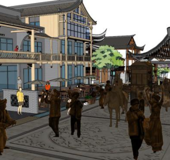 少数民族人物skp模型下载_sketchup草图大师SKP模型