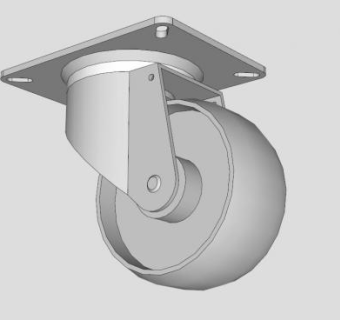 脚轮skp模型下载_sketchup草图大师SKP模型