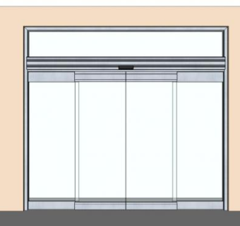玻璃门skp模型下载_sketchup草图大师SKP模型
