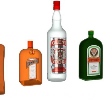 酒瓶skp模型下载_sketchup草图大师SKP模型