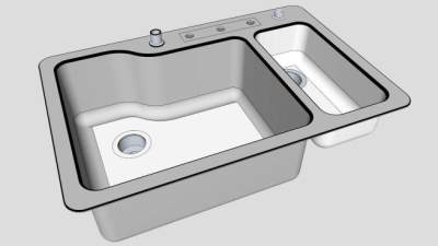 水槽skp模型下载_sketchup草图大师SKP模型