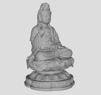 观音莲花台skp模型下载_sketchup草图大师SKP模型