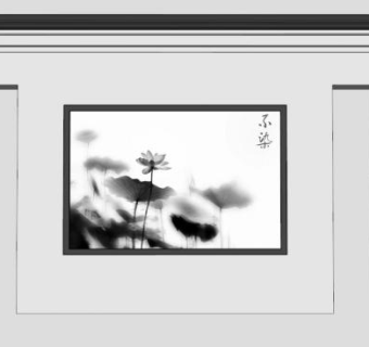 景墙skp模型下载_sketchup草图大师SKP模型