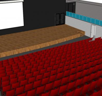 影院skp模型下载_sketchup草图大师SKP模型