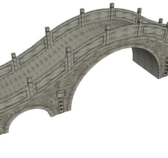 拱桥skp模型下载_sketchup草图大师SKP模型