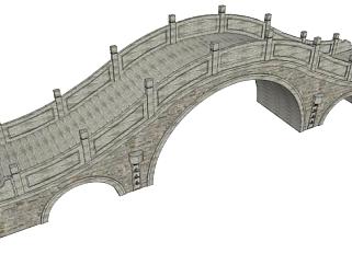 拱桥skp模型下载_sketchup草图大师SKP模型