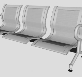 等候椅skp模型下载_sketchup草图大师SKP模型