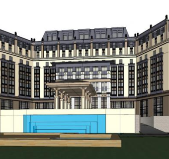 会所skp模型下载_sketchup草图大师SKP模型