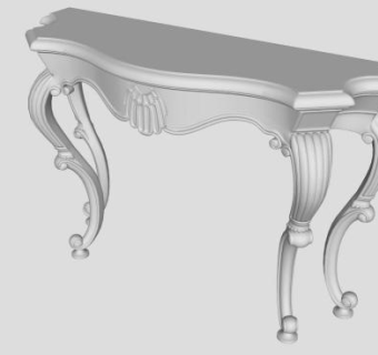 欧式条案skp模型下载_sketchup草图大师SKP模型