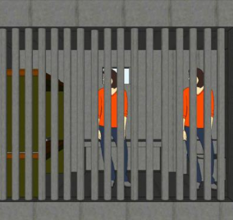 牢房skp模型下载_sketchup草图大师SKP模型