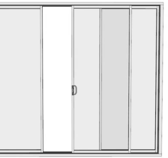落地窗的skp模型下载_sketchup草图大师SKP模型