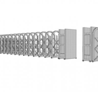 电动大门skp模型下载_sketchup草图大师SKP模型