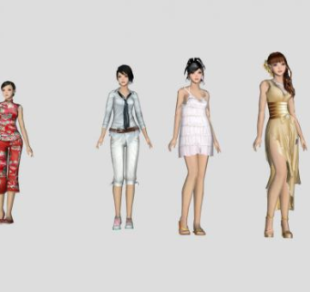 人物skp模型下载_sketchup草图大师SKP模型