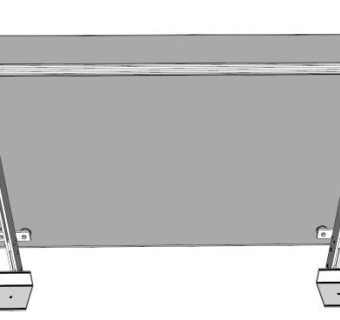 玻璃栏杆skp模型下载_sketchup草图大师SKP模型