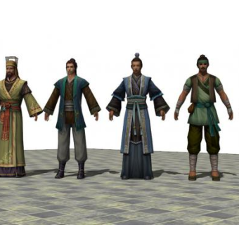 古人skp模型下载_sketchup草图大师SKP模型