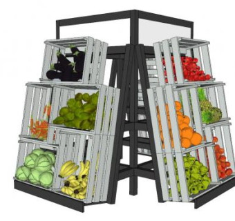 蔬菜水果skp模型下载_sketchup草图大师SKP模型