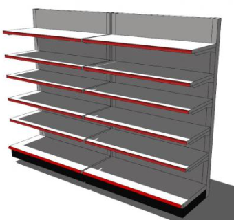 3d货架skp模型下载_sketchup草图大师SKP模型