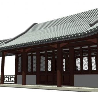 古代屋檐skp模型下载_sketchup草图大师SKP模型