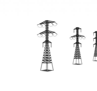 高压塔skp模型下载_sketchup草图大师SKP模型