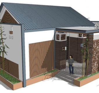 公共厕所skp模型下载_sketchup草图大师SKP模型