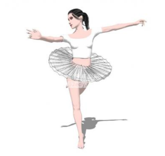 舞台人物skp模型下载_sketchup草图大师SKP模型