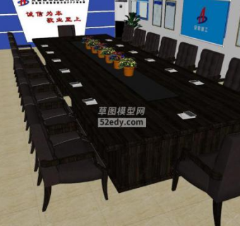 会议室skp模型下载_sketchup草图大师SKP模型