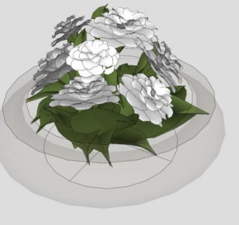 茶花skp模型下载_sketchup草图大师SKP模型