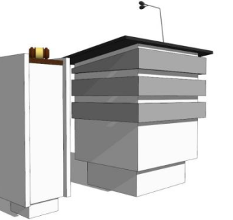 演讲台skp模型下载_sketchup草图大师SKP模型
