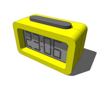 电子钟电子表闹钟的SKP模型素材_su模型下载 草图大师模型_SKP模型