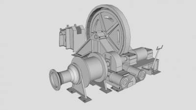 卷扬机的SKP模型素材_su模型下载 草图大师模型_SKP模型