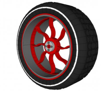 汽车轮胎的SKP模型素材_su模型下载 草图大师模型_SKP模型