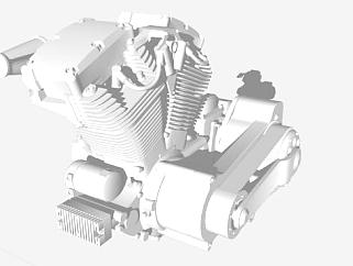 汽车发动机的SKP模型素材_su模型下载 草图大师模型_SKP模型