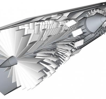 飞机的喷气式发动机SKP模型素材_su模型下载 草图大师模型_SKP模型