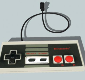 FC游戏手柄模型_su模型下载 草图大师模型_SKP模型