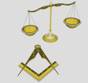 古代的天平秤SKP模型素材_su模型下载 草图大师模型_SKP模型