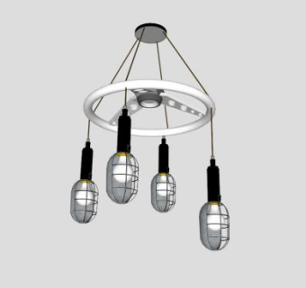 吊灯吊灯的SKP模型素材_su模型下载 草图大师模型_SKP模型