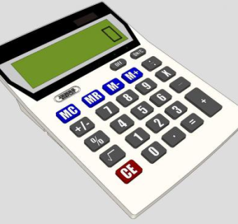 计算器的SKP模型素材设计_su模型下载 草图大师模型_SKP模型