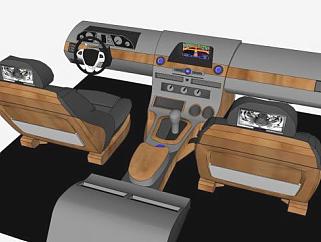 汽车驾驶室内的SKP模型素材_su模型下载 草图大师模型_SKP模型